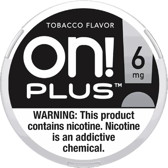 on! PLUS Tobacco Flavor 6mg can