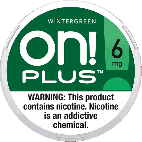 on! PLUS Wintergreen 6mg can